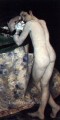 Un joven con un gato Pierre Auguste Renoir